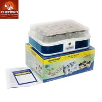 Máy làm sữa chua Chefman 12 cốc thủy tinh CM- 311T LazadaMall