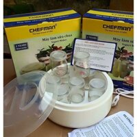 Máy làm sữa chua Chefman (loại 8 cốc thủy tinh)