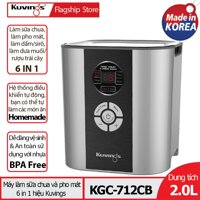 Máy Làm Sữa Chua Kuvings KGC-712CB Bạc - Hàng Chính Hãng