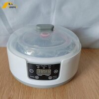 Máy làm sữa chua kỹ thuật số DIY Natto Maker Kiểm soát nhiệt độ không đổi Máy làm sữa chua điện có độ ồn thấp tự chế với 5 lọ thủy tinh