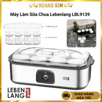 Máy làm sữa chua Lebenlang LBL9139, công suất 20W, dung tích 180ml, 8 lọ thủy tinh, thời gian ủ 8-12 tiếng, siêu ngon
