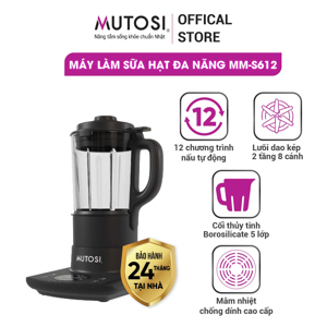 Máy làm sữa hạt đa năng Mutosi MM-S612