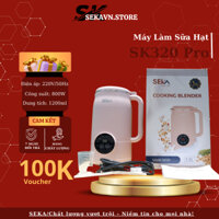 Máy Làm Sữa Hạt Đa Năng SEKA SK/320 Pro 8 Chức Năng, Máy Xay Nấu Sữa Hạt Cảm Ứng Công Nghệ Nhật Bản