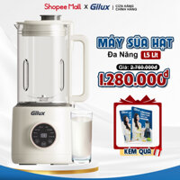 Máy làm sữa hạt Gilux GLJ16 - 8 chức năng TẶNG Sách công thức, Máy nấu sữa hạt 1.5L Bảo Hành 12 tháng