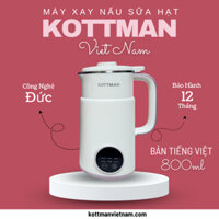 Máy Làm Sữa Hạt Kottman 800ml Chính Hãng ĐỨC. Máy Làm Sữa Hạt Mini Đa Năng, Sữa Đậu Nành Máy Nấu Sữa Hạt Kottman