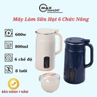 Máy làm sữa hạt mini XUTAOTAO 800ML cao cấp, máy xay đậu nành, nấu bột đa năng cho bé Bảo Hành 12 Tháng [ HOT ]