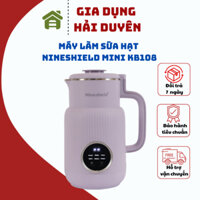 Máy Làm sữa hạt mini nineshield KB-108 điều khiển cảm ứng tiếng việt cối inox dễ vệ sinh 8 chế độ nấu tự động đa năng