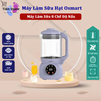 Máy Làm Sữa Hạt OSTMARS Cối Thuỷ Tinh Đa Chức Năng Nấu Dung Tích 1100ml Lưỡi Dao 10 Cánh Chính Hãng