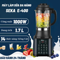 Máy Làm Sữa Hạt SEKA E-400 Với 14 Chức Năng Nấu Chuyên Sâu Bằng Tiếng Việt , Máy Nấu Sữa Đậu Nành Đa Năng Dung Tích 1.7L