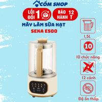 Máy Làm Sữa Hạt SEKA E500 nhật bản  công suất 800W bảo hành 2 năm có lồng chống ồn 8 chức năng nấu tự động hẹn giờ