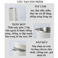 Máy Làm Sữa Hạt Xutaotao Dung Tích 800ml, Máy Xay Nấu Đa Năng, Nấu Sữa Đậu Nành, Nấu Cháo Cho Bé, Máy Xay Hạt Đa Năng