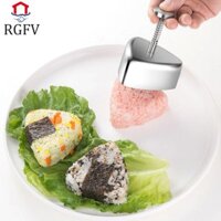 Máy làm Sushi RGFV, Khuôn cơm điện bằng thép không gỉ dễ sử dụng, Khuôn làm bánh Sandwich tự làm chống dính
