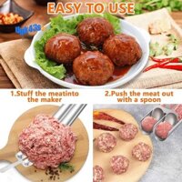 Máy Làm Thịt Viên + Cắt Spade Đa Năng Thịt Viên Muỗng Máy Làm Inox Hướng Dẫn Sử Dụng Nhà Bếp Thịt Viên Dụng Cụ Làm