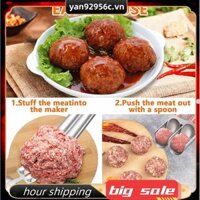Máy Làm Thịt Viên + Cắt Spade Đa Năng Thịt Viên Muỗng Máy Làm Inox Hướng Dẫn Sử Dụng Nhà Bếp Thịt Viên Dụng Cụ Làm