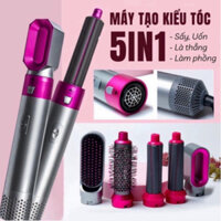 Máy làm tóc 5 in 1 uốn xoăn phồng sấy - Máy sấy uốn tóc tạo kiểu đa năng mini 3 mức nhiệt hàn quốc