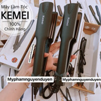 Máy Làm Tóc KEMEI Dập Xù, Duỗi Là Bản To Có Bảo Hành [ Chính Hãng]