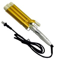 Máy làm xoăn, bấm  tóc gọn sóng nước 3 trục - 45w- ceremic Nhật bản.GREAT