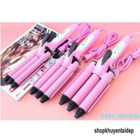Máy làm xoăn sóng tóc- Máy làm xoăn, bấm sóng nước 3 trục cao cấp Trục 25mm