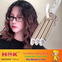 Máy Làm Xoăn Tóc 3 TRỤC Tạo Lượn Sóng - Bấm Dập Uốn Gợn Sóng Nước - 3 Cỡ Lọn To Nhỏ Phong Cách Hàn Quốc