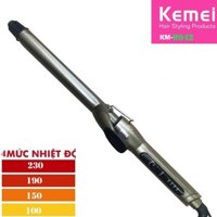 Máy làm xoăn và uốn tóc lọn có 4 mức chình nhiệt giao (size ngẫu nhiên) kemei KM 9942