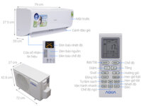 Máy lạnh AQUA 1 HP AQA-KCR9JA