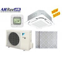 Máy lạnh Daikin Âm trần cassette Inverter 1.5HP - FCFC40DVM/RZFC40EVM + BRC2E61 + BYCQ125EAF8 + BAF552A160 ( 1pha, remote dây, Lọc bụi PM2.5-Merv 8)