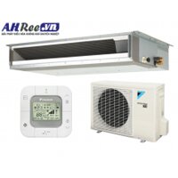 Máy lạnh Daikin giấu trần ống gió - Inverter 2.5HP - FDLF60DV1/RZFC60EVM + BRC2E61 (1pha, remote dây, không bơm nước)