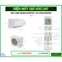 Máy Lạnh Daikin Inverter 1 HP ATKC25UAVMV