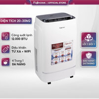 Máy lạnh di động 12.000 BTU nhập khẩu Nhật Bản FUJIHOME, điều hòa di động mini đứng thông minh điều khiển từ xa + Wifi