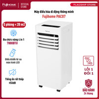 Máy lạnh di động 7000 BTU Fujihome PAC07, điều hòa di động mini 4 trong 1 làm lạnh, hút ẩm, quạt, lọc không khí, điều khiển từ xa - Hàng chính hãng