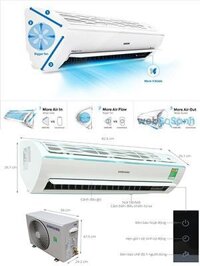 Máy lạnh - Điều hòa Samsung 1 HP AR09KCFSSURNSV