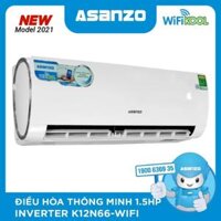 MÁY LẠNH ĐIỀU HÒA THÔNG MINH INVERTER ASANZO 1.5HP MODEL K12N66-WIFI