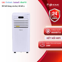 Máy lạnh đứng di động nhập khẩu FUJIHOME PAC09 Công suất làm lạnh 9000BTU - Kết nối wifi - Máy nén liên doanh TOSHI