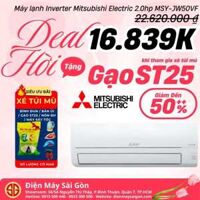Máy lạnh Inverter Mitsubishi Electric 2.0hp MSY-JW50VF