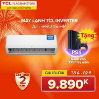 Máy lạnh TCL T-PRO 1.5 HP - 11.500 BTU TAC-13CSD/TPG11 (Trắng) - Công nghệ AI Inverter - Điều khiển thông minh - Hàng phân phối chính hãng