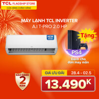 Máy lạnh TCL T-PRO 2.0 HP - 16.800 BTU TAC-18CSD/TPG11 (Trắng) - Công nghệ AI Inverter - Điều khiển thông minh - Hàng phân phối chính hãng