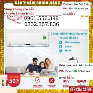 Máy lạnh Toshiba 18000BTU 2 chiều Inverter RAS-H18L3KCVG-V gas R-410A