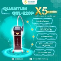 Máy Laser Xoá Xăm Giá Rẻ Quantumm Laser QTL-220p - Xoá xăm trị nám, xoá xăm chân mày trổ xanh