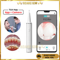 Máy lấy cao răng tại nhà Xiaomi Sunuo T12 Pro có camera không gây chảy máu dụng cụ lấy vôi răng mini cầm tay xem qua app