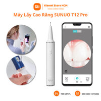 Máy Lấy Cao Răng Xiaomi Sunuo T12 Pro , 3 chế độ loại bỏ vết ố hiệu quả đánh bay vôi răng 99% Tích hợp camera siêu nét