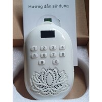 Máy Loa Niệm Phật Bông Sen Trắng 51&56 Bài.Chọn Thẻ kinh pháp Chép Sẳn.1g Đến 8g+Dây đeo Cổ