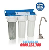 Máy lọc đầu nguồn thô 3 cấp dưới bồn Aquafilter