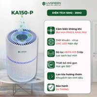 Máy lọc không khí diệt khuẩn UVGREEN KA150 PRO cho phòng 10-20 m2 (UVC LED – HEPA H13)