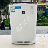 Máy lọc không khí giá rẻ Sharp KC 45-50 hiển thị độ ẩm, bù ẩm, khử khuẩn, lọc bụi mịn, màng lọc thay mới Hàng chính hãng - Bản đặc biệt  công suất lớn