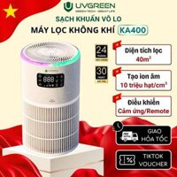 Máy Lọc Không Khí Hút Mùi Thú Cưng UVGREEN KA400 - Ion Âm Lọc Bụi Mịn - UVC LED Diệt Khuẩn Hiện Đại - Khử Mùi Phòng Ngủ - Thân Thiện Thú Cưng (Pet Friendly) - Tiết Kiệm Điện - Bảo Hành Chính Hãng