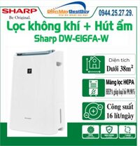 Máy lọc không khí kết hợp hút ẩm Sharp DW-E16FA-W, HÀNG CHÍNH HÃNG MỚI 2020