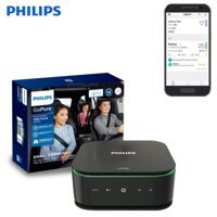 Máy lọc không khí khử mùi trên xe ô tô xe hơi cao cấp nhãn hiệu Philips GP9101 tích hợp cảm biến chất lượng không khí 6 màu AQI công suất 3.5W