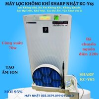 Máy lọc không khí, khử mùi diệt khuẩn và bù ẩm SHARP KC-Y65-W-18 LKK hàng nội địa Nhật phòng 50m2, tặng túi đeo ngực