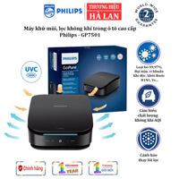Máy lọc không khí khử mùi trong ô tô Philips GP7501 Cảm biến 3 màu AQI Cài đặt 3 tốc độ - HÀNG NHẬP KHẨU
