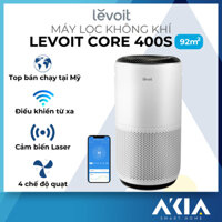 Máy lọc không khí Levoit Core 400S - Điều khiển từ xa và giọng nói, cảm biến Laser, lọc bụi mịn, hẹn giờ, lọc 3 lớp